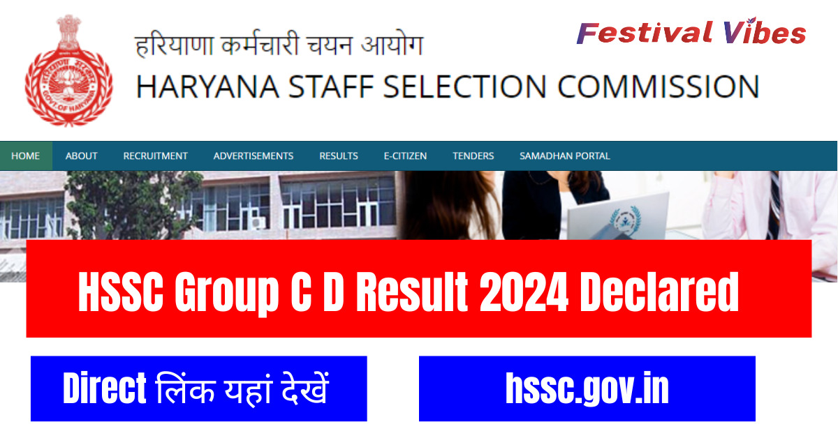 HSSC Group C D Result 2024 Declared